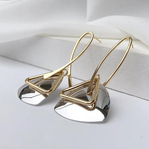Geometric Triangle Earrings French Vintage Women's Accessories
