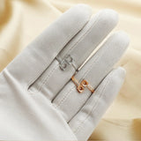 Sterling Silver Rose Plated Ring Setting for Wedding DIY