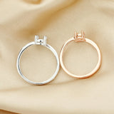 Sterling Silver Rose Plated Ring Setting for Wedding DIY