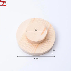 Two-Tier Round Bracelet Display Stand Pine Jewelry Storage Props