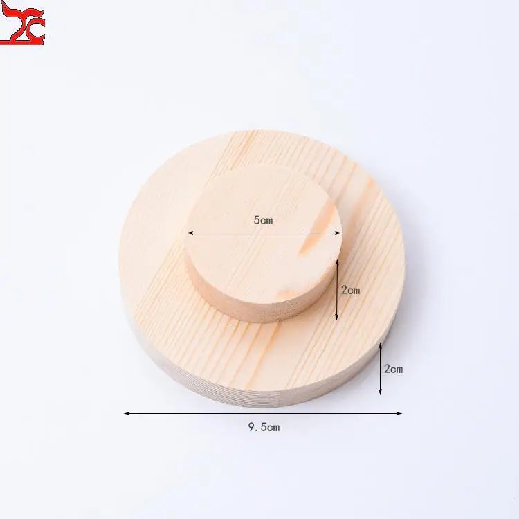 Two-Tier Round Bracelet Display Stand Pine Jewelry Storage Props