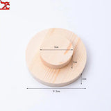 Two-Tier Round Bracelet Display Stand Pine Jewelry Storage Props