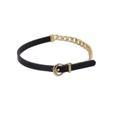 Two Way Colour Leather Stitched Chokers Necklace For Woman Jewelry