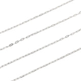 Stainless Steel Paperclip Chain 2mm Link Bulk for Jewelry Making