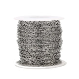 Stainless Steel Paperclip Chain 2mm Link Bulk for Jewelry Making