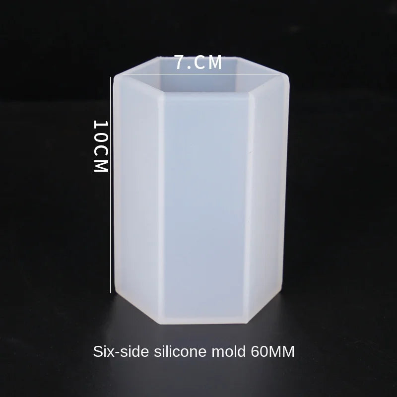 Diamond Silica Gel Epoxy Resin Molds for Pen Container Decoration