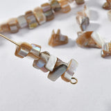 [Two packs] natural freshwater mother shell triangle beads