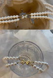 Elegant Bow Pearl Necklaces Set