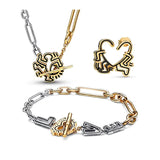 Sterling Silver Love Heart Bracelet for European Charms