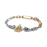 Sterling Silver Love Heart Bracelet for European Charms