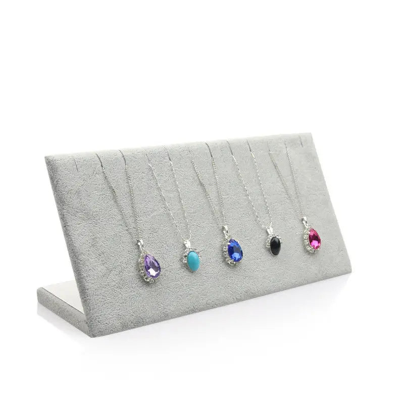 L Pendant Necklace Display Holder Rack Jewelry Organizer Storage Stand