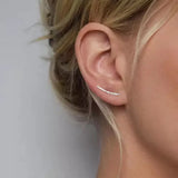 925 Sterling Silver Ear Clips Minimalist Earrings