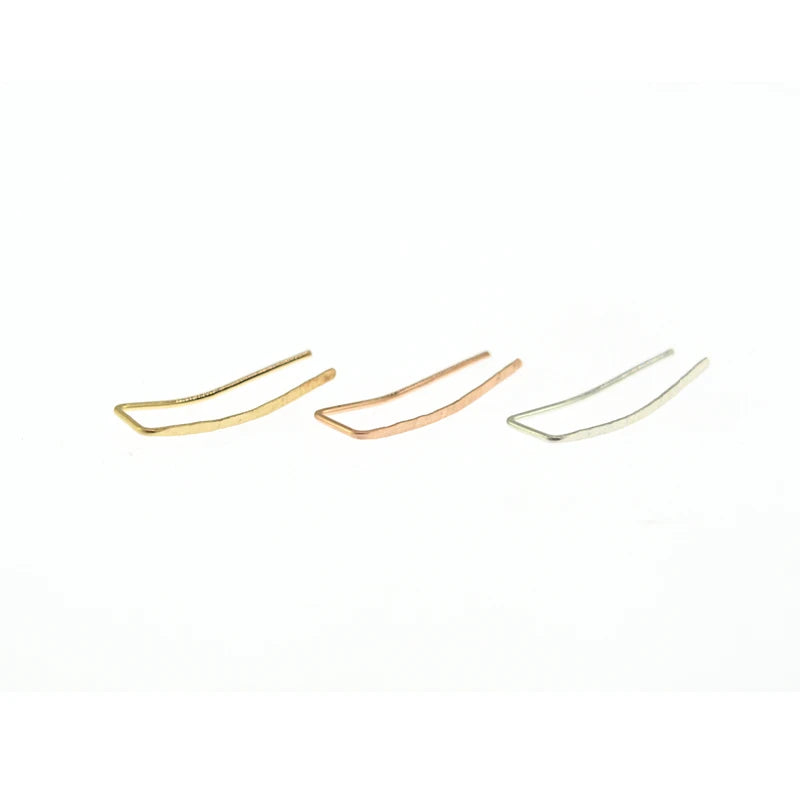 925 Sterling Silver Ear Clips Minimalist Earrings