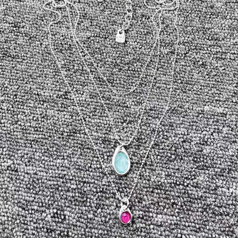 U NOde 50 Electroplated 14K925 Silver Pendant Necklace Holiday Jewelry