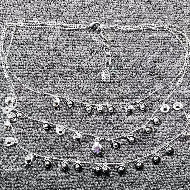 U Node 50 Electroplated 925 Silver Light Necklace Jewelry Gift