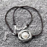 Electroplated 925 Silver Pearl Necklace Jewelry Gift