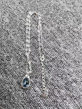 925 Silver Aquamarine Pendant Necklace