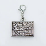 Texas State Map Dangle Charms for DIY Bracelets Bangle