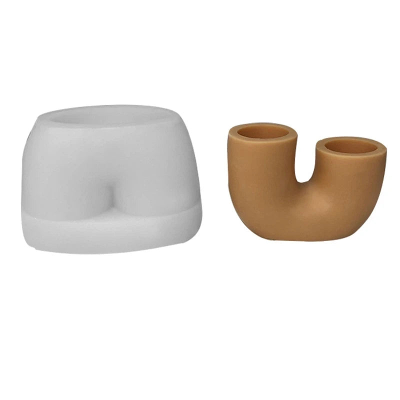 U Shape Candle Silicone Mold Candle Holder Home Furnishing Mold