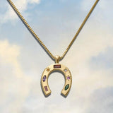 U Shape Kaleidoscope Zirconium Necklace For Women