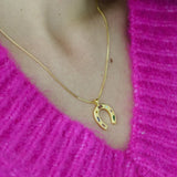 U Shape Kaleidoscope Zirconium Necklace For Women