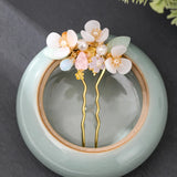 Vintage Simulated Pearls Flower Hairpins Bridal Wedding Hair Accessories