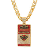 U.S. Dollar Letter Necklace Exaggerated Hip Hop Pendant Cuban Chain