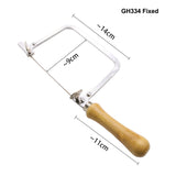 U-shape Saw Bow With Wooden Handle DIY Jewelry Saw Frame