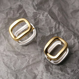 U-shaped Circle Earrings 925 Sterling Silver Ear Buckle Female Ins