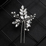 Crystal Hairpin Hair Clips Girls Headpiece Tiaras Pearl