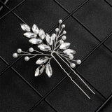 Crystal Hairpin Hair Clips Girls Headpiece Tiaras Pearl