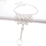 Rhinestone Beach Barefoot Sandal Anklet