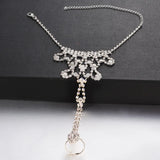 Rhinestone Beach Barefoot Sandal Anklet