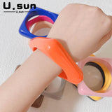 Vintage Square Acrylic Bracelet for Women