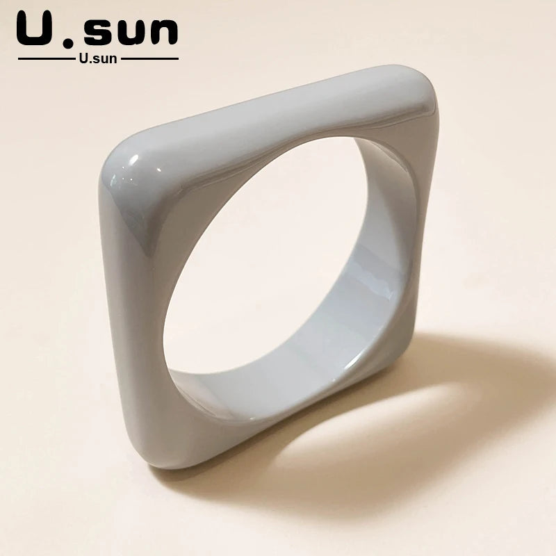 Vintage Square Acrylic Bracelet for Women