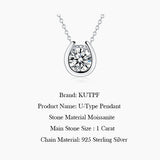 Lab Diamond Pendant Necklace 925 Silver Chain