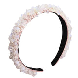 U2JF Baroque Style Stone Beaded Hair Hoop for Women Girls
