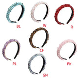 U2JF Baroque Style Stone Beaded Hair Hoop for Women Girls