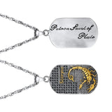 Zodiac Star Sign Necklace Horoscope Pendant Stainless Steel