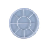 Round Tray Epoxy Resin Mold Fruit Plate Board Coaster Silicone Mould