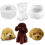 Dog Crystal Epoxy Resin Mold Animal Shape Fragrance Candle Wax Silicone Mould