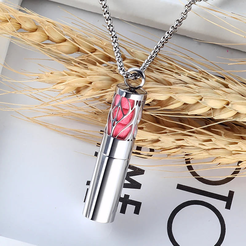 316L Vintage Aromatherapy Perfume Diffuser Necklace Locket Pendant