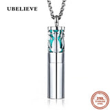 316L Vintage Aromatherapy Perfume Diffuser Necklace Locket Pendant