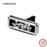 Square Car Diffuser Pendant Stainless Steel Essential Oil Perfume Aromatherapy