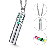 Perfume Essential Oil Locket Stainless Steel Aromatherapy Diffuser Pendant