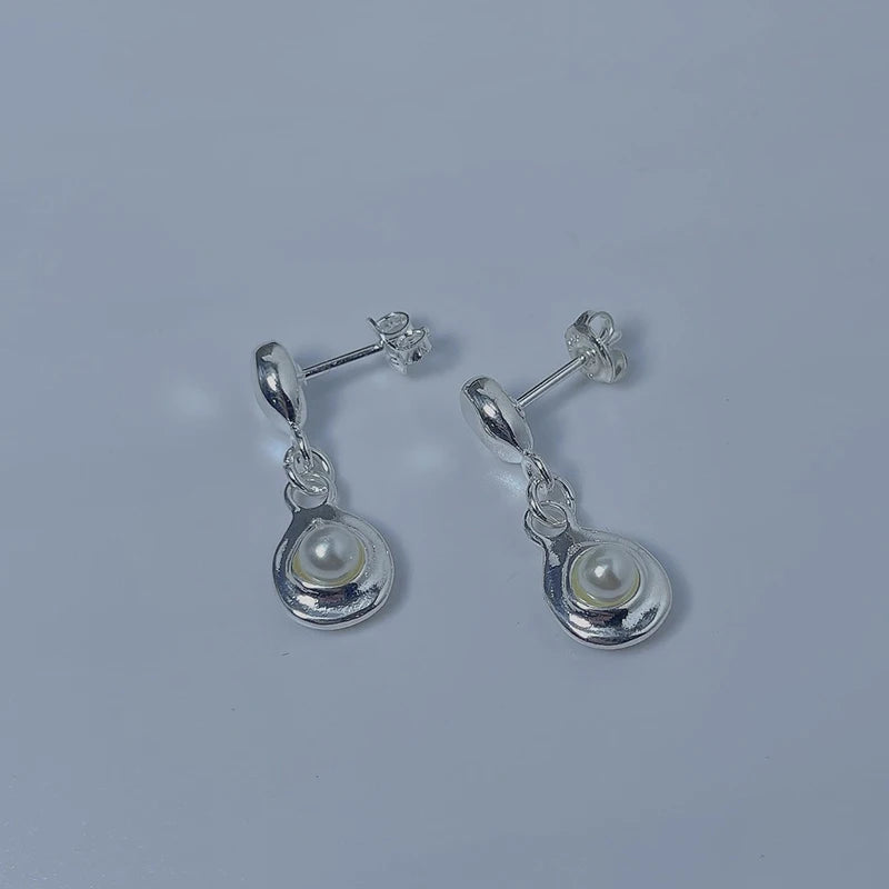 Winter Hat Logo Silver 925 Earrings