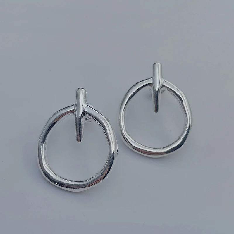 Winter Hat Logo Silver 925 Jewelry Earrings