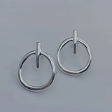 Winter Hat Logo Silver 925 Jewelry Earrings