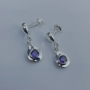 Silver 925 Series Winter Hat Logo Jewelry Earrings