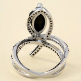 Unique Cross Stone Wedding Ring for Women